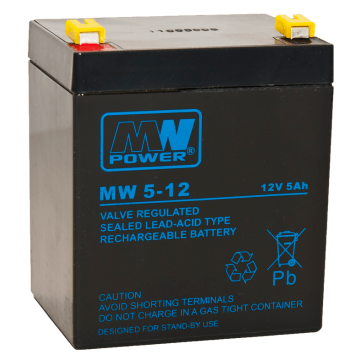 Akumulator AGM 12V 5Ah MW