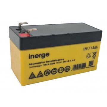 Akumulator AGM 12V 1.3Ah INERGE